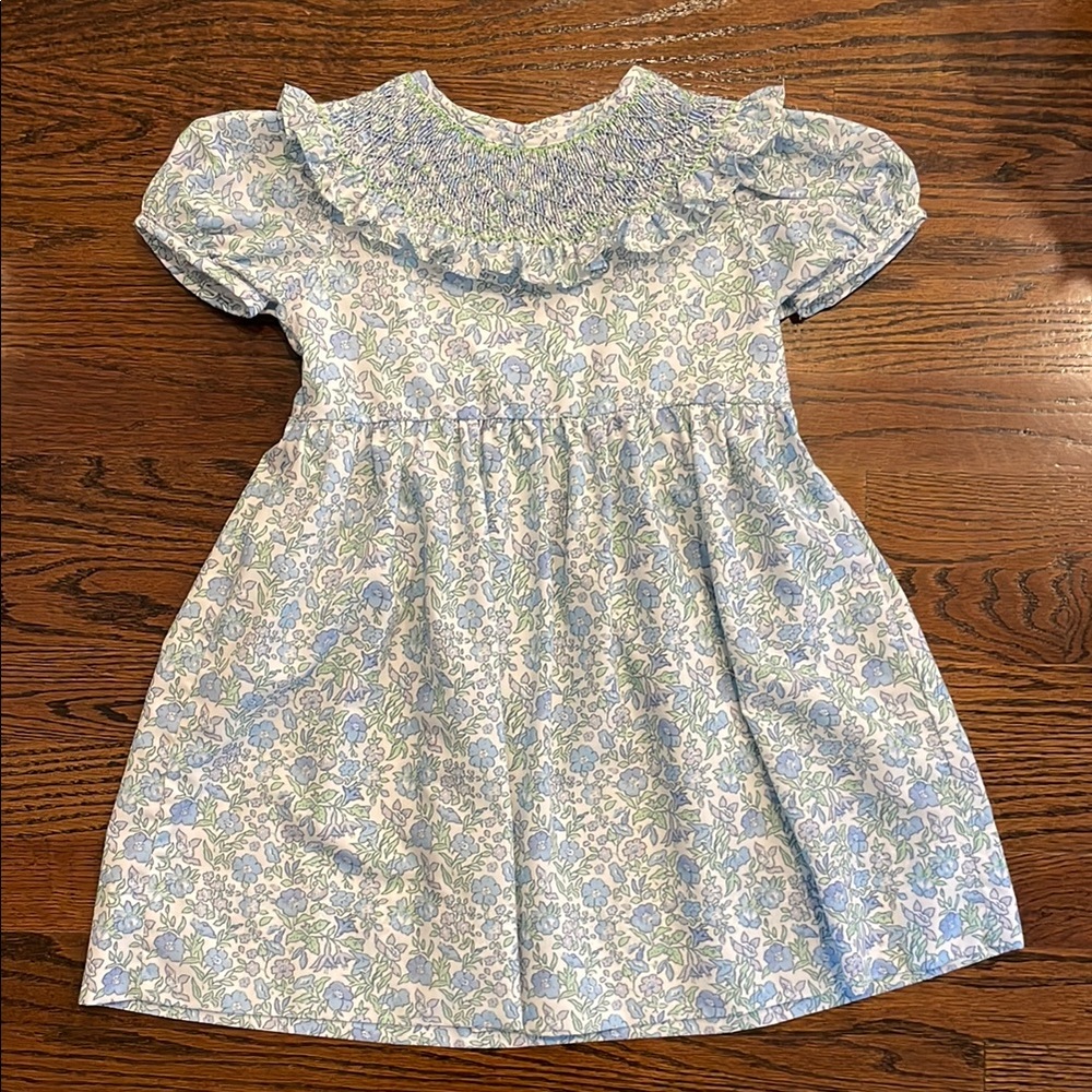 Cecil & Lou Smocked Puff Sleeve Dress